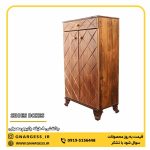 جاکفشی آینه دار شرکتی وکیوم 2درب تک کشو - Image 5