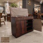 جاکفشی نیمکتی باکس دار دو درب نما وکیوم - Image 3