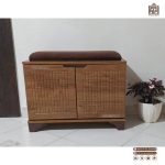 جاکفشی نشیمندار نیمکتی پایه دار با روکش وکیوم - Image 9