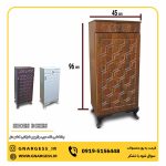 جاکفشی آپارتمانی درب ام دی اف وکیوم کشودار تک درب - Image 3