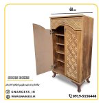 قیمت جاکفشی دو درب کشودار نما ام دی اف وکیوم پایه فایبر - Image 8