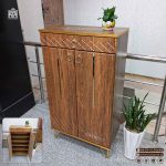 جاکفشی پایه فلزی 2 درب نما آیناز سه بعدی وکیوم - Image 3