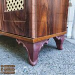 جاکفشی 3 درب حصیری نما دار تک کشو - Image 6