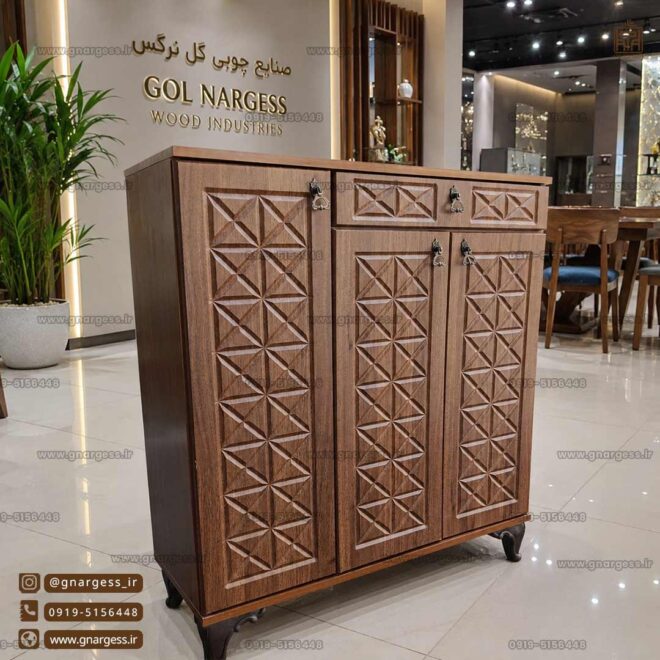 جاکفشی 8 طبقه پایه دار نما وکیوم کشودار