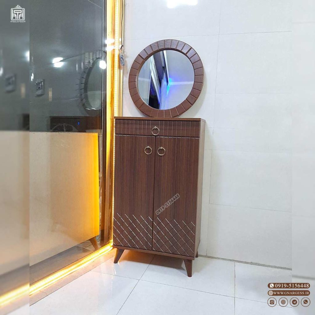 قیمت جاکفشی با آینه گرد ام دی اف وکیوم - Image 11