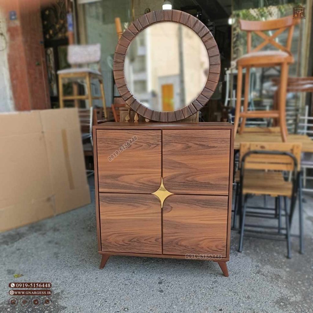 جاکفشی کنسولی آینه دار مدل گلدیس - Image 2