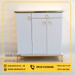جاکفشی آینه دار شرکتی وکیوم 2درب تک کشو - Image 7