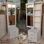 میز آرایش اسپرت مدل آینه قدی دو کشو - Image 3