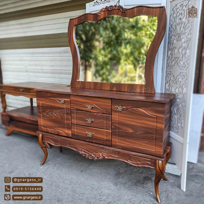 آینه کنسول جدید پیچک ام دی اف با عایق وکیوم ضد آب