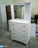 میز آرایش آینه ریلی طرح دراور 4 کشو - Image 8