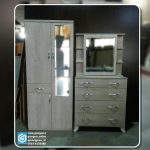 میز آرایش آینه ریلی طرح دراور 4 کشو - Image 3