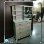 میز آرایش آینه ریلی طرح دراور 4 کشو