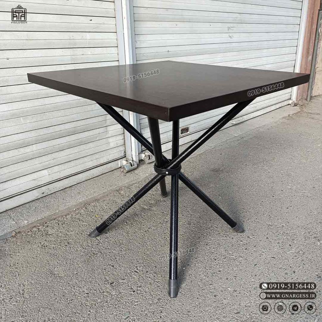 پایه میز تاشو ناهار خوری مدل خرچنگی سایز 100 سانتی متر بصورت تک و عمده - Image 7