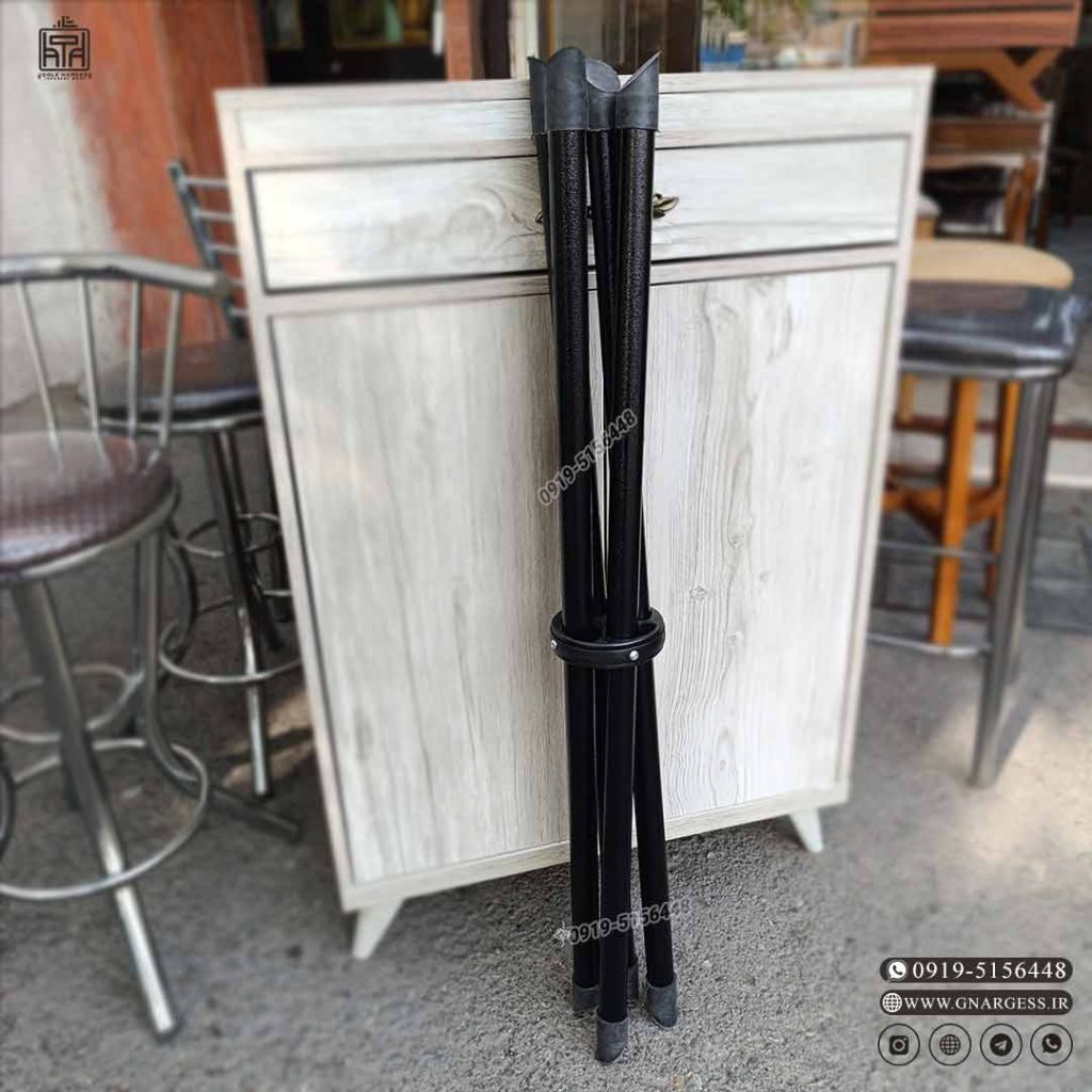 پایه میز تاشو ناهار خوری مدل خرچنگی سایز 100 سانتی متر بصورت تک و عمده - Image 3