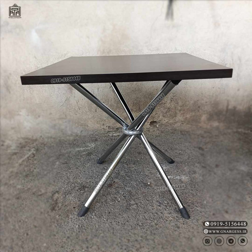 پایه میز تاشو ناهار خوری مدل خرچنگی سایز 100 سانتی متر بصورت تک و عمده - Image 6
