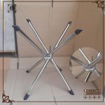 قیمت پایه میز تاشو فلزی آبکرم استیل طرح خورشیدی - Image 5