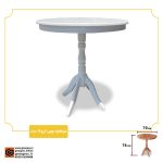 میز خاطره و میز گرد چوبی مدل آرزو - Image 4