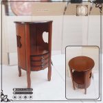 میز آباژور و میز تلفن چوبی جدید طرح اپل سه کشو - Image 7