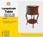 میز آباژور و میز تلفن مدل ونیز سه کشو گرد دو طبقه - Image 8