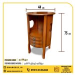 میز آباژور و میز تلفن چوبی جدید طرح اپل سه کشو - Image 6