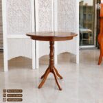 میز خاطره و میز گرد چوبی مدل آرزو - Image 2