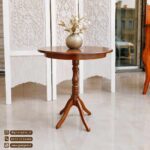 میز خاطره و میز گرد چوبی مدل آرزو