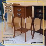 میز تلفن 2 کشو خرچنگی موریس