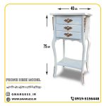 قیمت میز تلفن 3کشو چوبی مدل حلقه ایی - Image 5