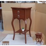 میز تلفن 2 کشو خرچنگی موریس - Image 7