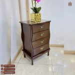 میز آباژور و میز تلفن 4 کشو کلاسیک طرح درسا پایه چوبی