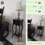 میز تلفن تک کشو چوبی شاینا - Image 6