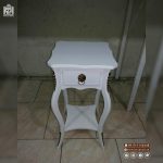میز تلفن تک کشو چوبی شاینا - Image 4