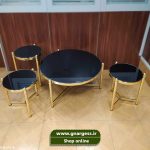 میزجلومبلی و عسلی فلزی استیل - Image 5