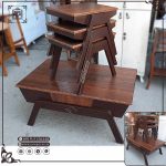میز جلومبلی و میز عسلی قایقی صفحه ضد آب وکیوم - Image 4