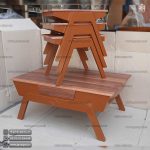 حراج میز جلومبلی و میز عسلی قایقی تک کشو در حراج پاییزی - Image 10