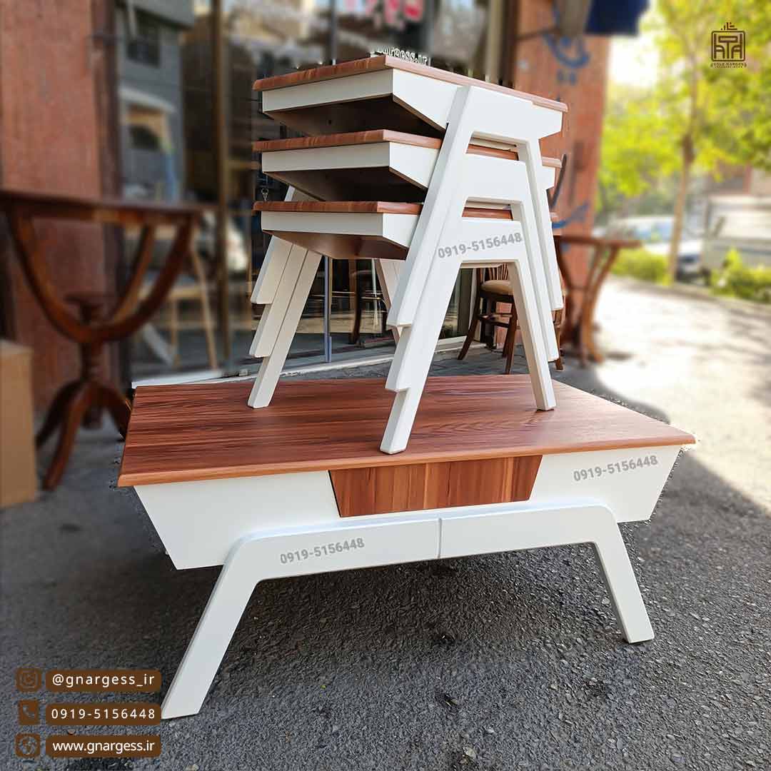 حراج میز جلومبلی و میز عسلی قایقی تک کشو در حراج پاییزی حراج میز جلومبلی و میز عسلی قایقی تک کشو در حراج پاییزی - Image 1