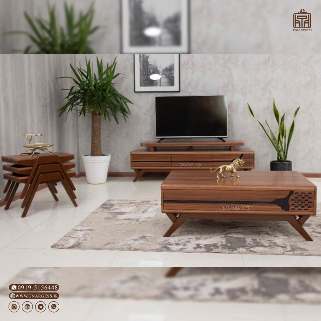 میز جلومبلی و میز عسلی مدل جزیره - Image 14