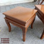 میز کنار مبلی و میز جلو مبلی مدل جدید مهتاب چوبی ساده و روکش چوب - Image 8