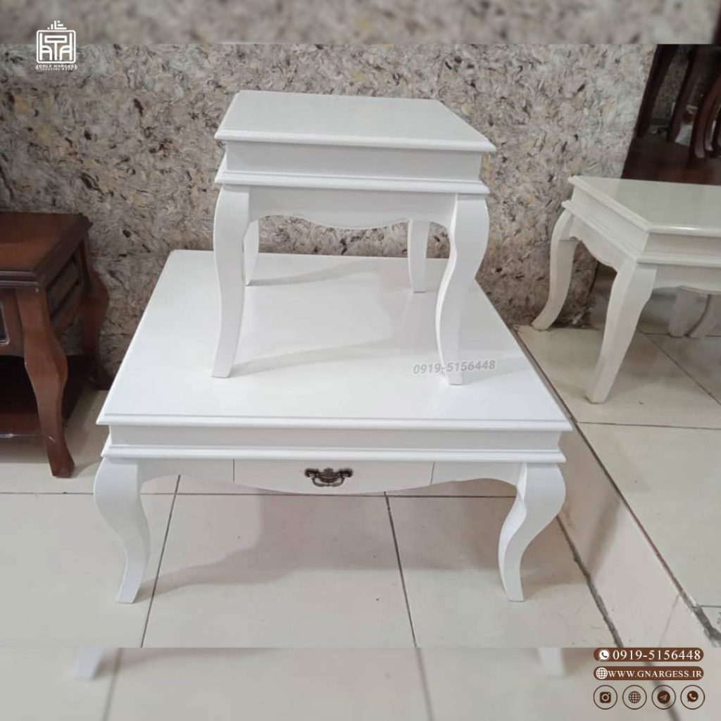 میز کنار مبلی و میز جلو مبلی مدل جدید مهتاب چوبی - Image 3