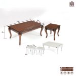 میز جلو مبلی و میز عسلی مهرگان چوبی - Image 5