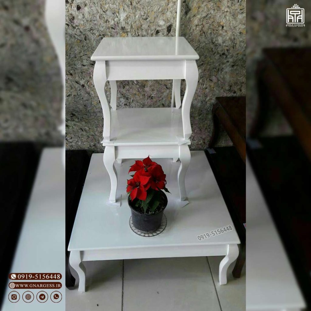میز جلو مبلی و میز عسلی مهرگان چوبی - Image 7