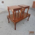میز جلو مبلی و میز عسلی مهرگان چوبی - Image 3