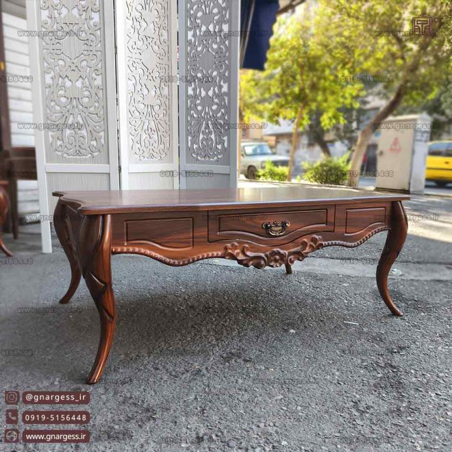 میز جلومبلی تک پیچک تمام ام دی اف با قابلیت بازشو