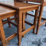 میز عسلی 4 تکه کشودار چوبی خراطی - Image 9