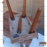 میز عسلی جدید سه تیکه مخروطی طرح اطلس - Image 5