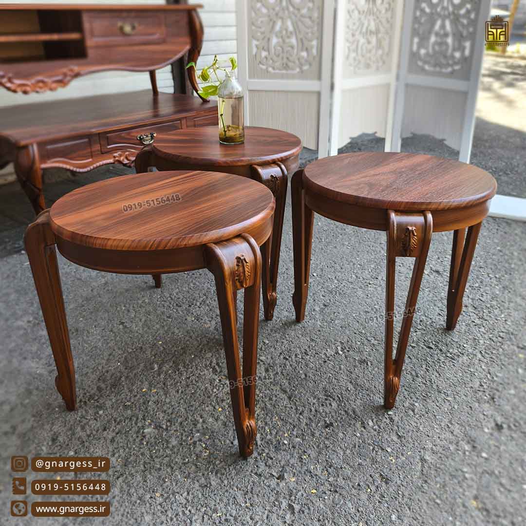 میزعسلی و میز کنار مبلی جدید گرد رینگی پایه پلیمری میزعسلی و میز کنار مبلی جدید گرد رینگی پایه پلیمری - Image 3