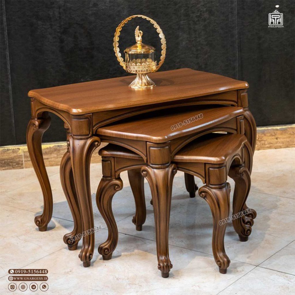 میز عسلی جدید رویال با پایه فایبرگلاس - Image 1