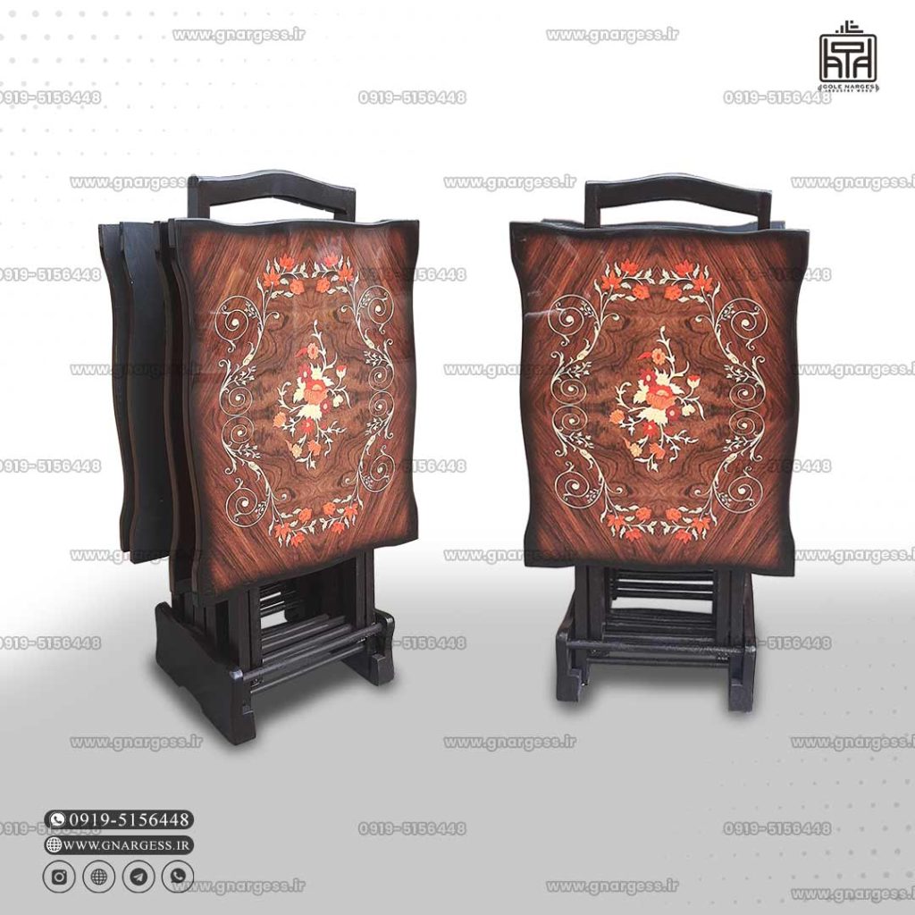 قیمت میز عسلی تاشو چمدانی مینیاتوری پولیشی - Image 1