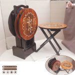 میز عسلی تاشو چمدانی معرق - Image 5