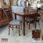 میز و صندلی آمریکایی چوبی با میز ناهارخوری 2نفره کیان - Image 2